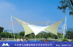 河北博野縣景觀張拉膜結(jié)構(gòu)