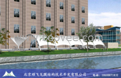 江蘇寶應縣停車棚膜結構