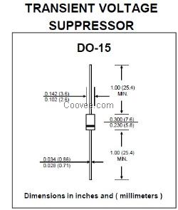 EIC瞬变抑制二极管P6KE系列