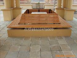 河南省洛陽(yáng)各區(qū)域休閑椅垃圾桶