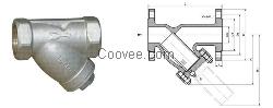 德国杰斯特拉螺纹Y型过滤器