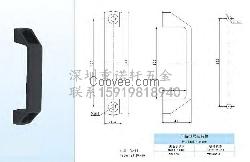 家具机器手抓柄120/180塑胶尼龙方拉手