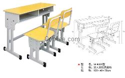 雙柱課桌椅