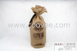 供應麻布穿珠子抽繩山地土特產核桃袋廠家定