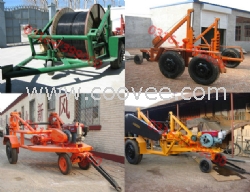 供應電纜拖車，