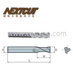 高精密AL三刃铝用平底立铣刀