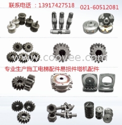 施工電梯防墜器減速機(jī)電機(jī)蝸輪蝸桿齒輪滾輪