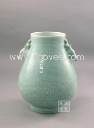 官窯開片花瓶定做開片瓷盤陶瓷工藝品