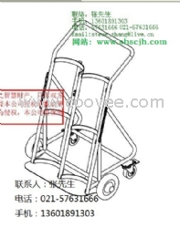 双瓶式气瓶推车，气瓶推车