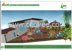 成都私家花園裝修設計&mdash;水韻華府雷先生