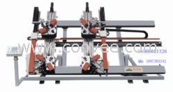 鋁門窗數控四頭組角機