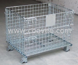 供應折疊式移動倉儲籠  批發(fā)定做