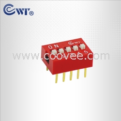 CWT 平拨型/DIP直插平拔/红色镀金