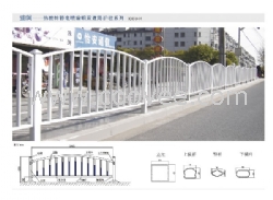 云南保山锌钢道路隔离栏市政栏杆