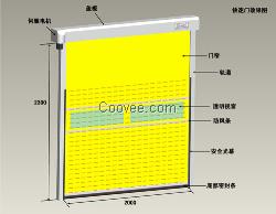 扬州净化车间PVC快速卷帘门