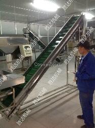 寧晉威縣隆堯帶擋板食品級裙邊輸送機