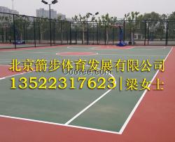 潍坊室外篮球场标准尺寸 威海篮球场围网灯
