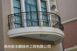 福建欧式阳台栏杆定做 新丰顺铁艺阳台栏杆厂家