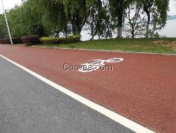 廣州自行車道彩色生態透水地坪施工/杰程建材