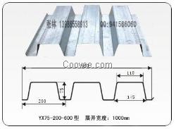 武汉镀锌楼承板YX75-200-600