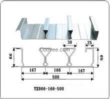 供应湖南YXB66-166-500楼承板