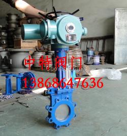 很好的刀型閘閥鏈輪式刀型閘門PZ473H