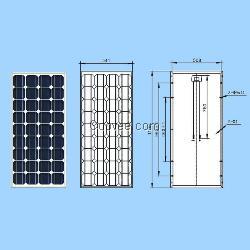 單晶100W太陽(yáng)能電池板，路燈光伏組件