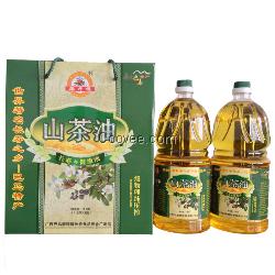 广西特产 野生山茶油盒装1.8L*2