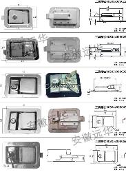 挖掘机边门盒锁 液压泵门锁