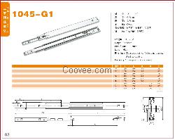 厂家定制1045-G1三节中型导轨/三节