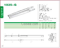厂家供货1035-G二节中型导轨/二节中