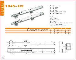 高品质1045-U2三节中型导轨/三节中