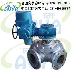 Q946F/H-16電動四通法蘭球