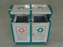 城鎮(zhèn)改造鋼板垃圾桶 戶外分類果皮箱