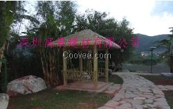 珠江涼亭鋁茅草工程價格