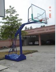 移動透明玻璃內箱式帶輪籃球架（凸凹箱、平