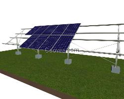 太阳能光伏支架单排立柱支架