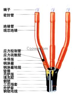 10KV熱收縮戶內(nèi)外終端頭