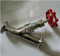 衛(wèi)生級快裝式手動角座閥|不銹鋼內外拋光單