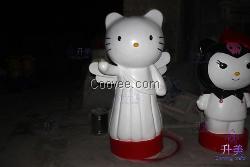 玻璃钢HelloKitty模型雕塑