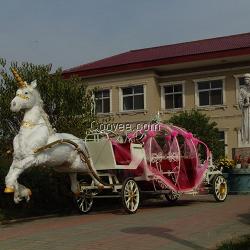 廠家直銷婚禮馬車獨(dú)角獸南瓜馬車