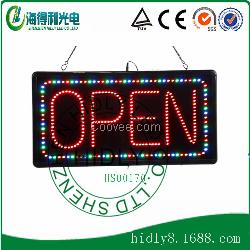 LED open sign 幻彩超薄灯箱