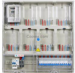 单相PC透明电表箱 1-16表位型号