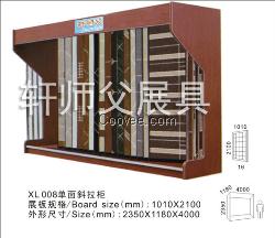 陶瓷展示架斜拉式展示柜瓷砖产品摆放架