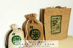 雜糧禮品節(jié)日大米贈禮麻布抽繩袋設(shè)計企業(yè)文