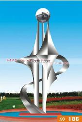 東北三省不銹鋼雕塑加工廠家  城市不銹鋼