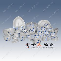 供应景德镇56头骨瓷套装餐具批发