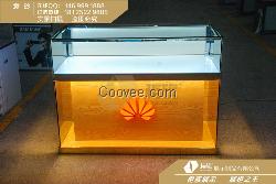 华为发光字手机柜台定做，华为木纹手机柜台