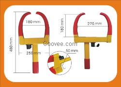 红夹子车轮锁便捷式车轮锁车轮锁直销