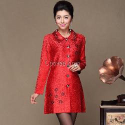 大搖大擺風(fēng)格大碼真絲壓皺復(fù)古秋裝批發(fā)